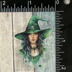 🌀10/$10🌀 Translucent Forest Witch Waterproof Vinyl Sticker Decal